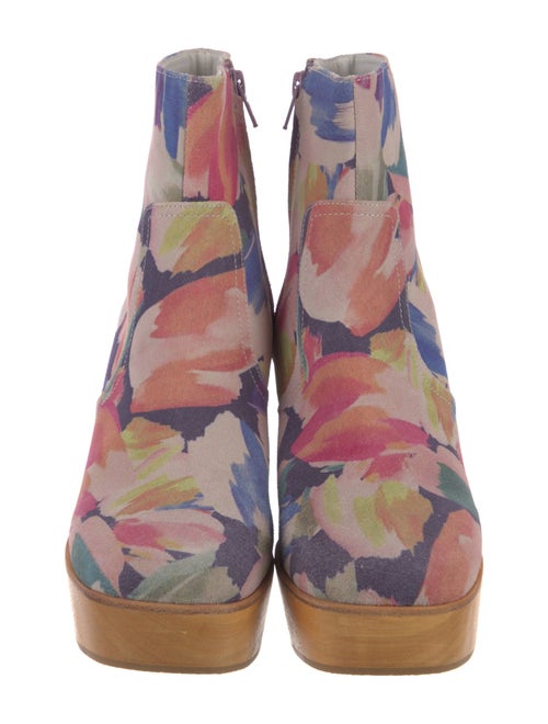 Charlotte Stone Suede Printed Boots