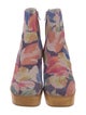 Charlotte Stone Suede Printed Boots