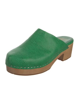 Charlotte Stone Leather Mules