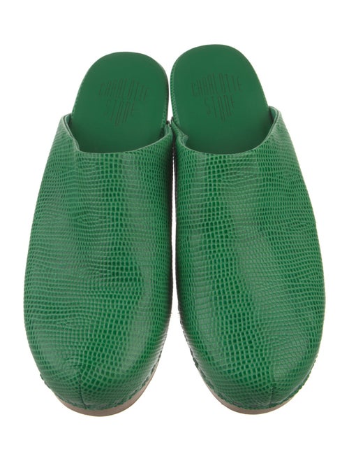 Charlotte Stone Leather Mules