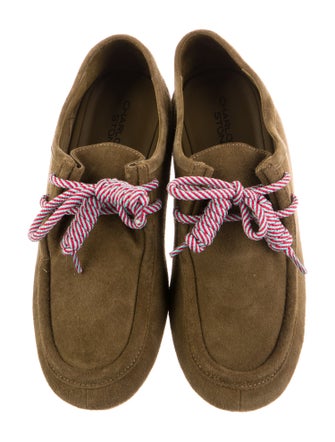 Charlotte Stone Suede Moccasins