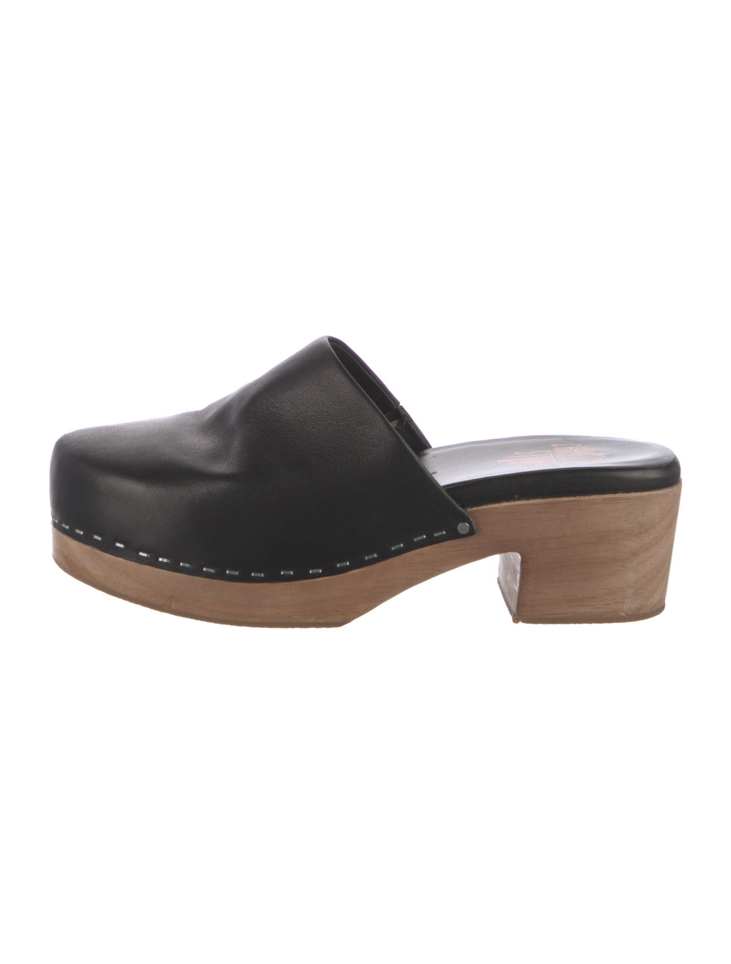 Charlotte Stone Leather Mules