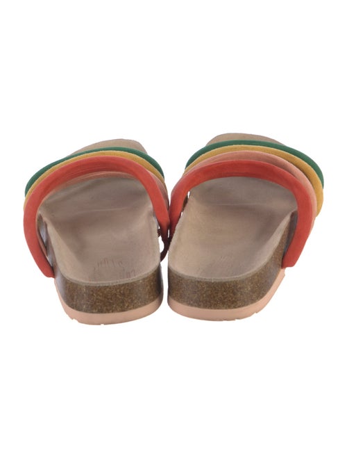 Charlotte Stone Suede Printed Slides