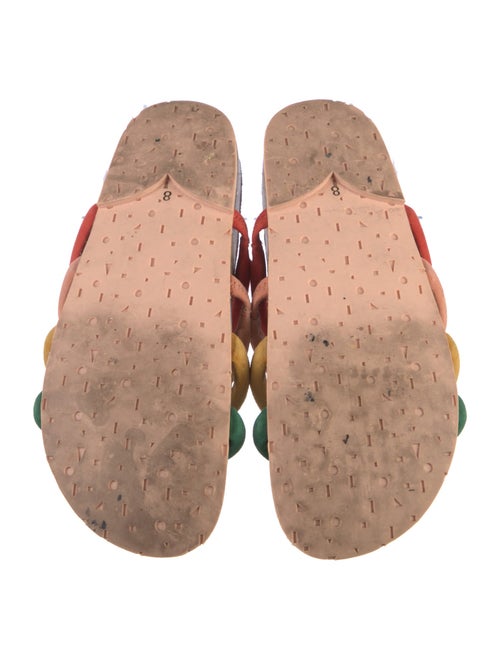 Charlotte Stone Suede Printed Slides