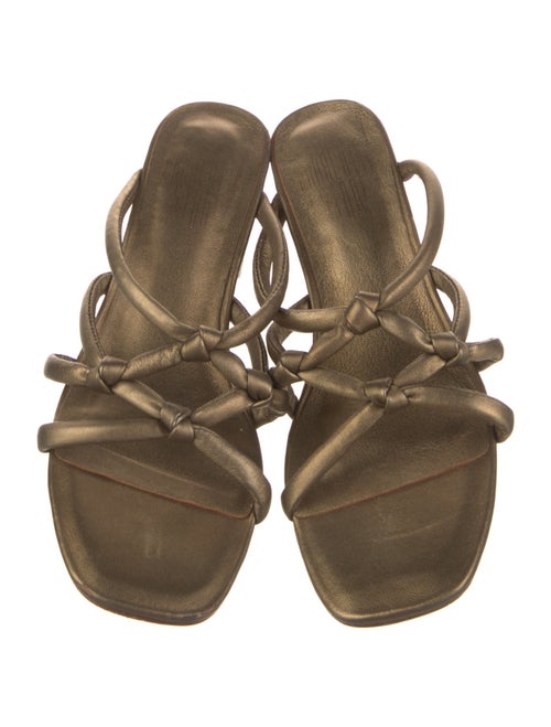 Charlotte Stone Leather Slides