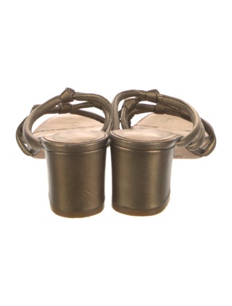 Charlotte Stone Leather Slides