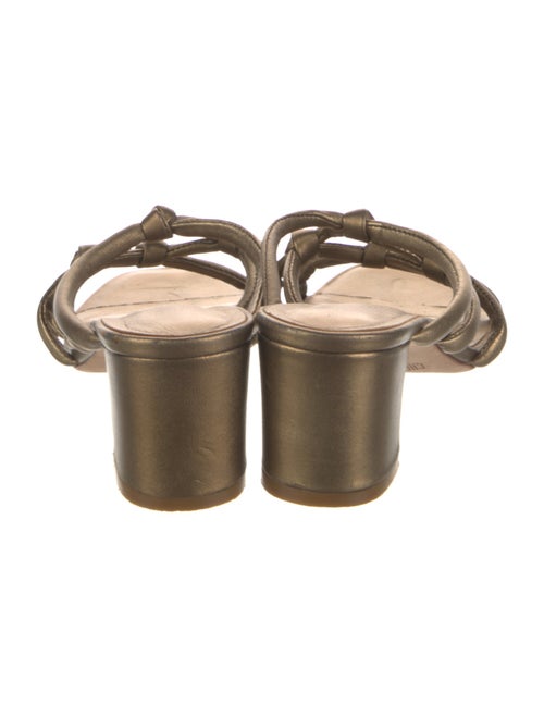 Charlotte Stone Leather Slides