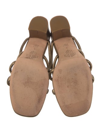 Charlotte Stone Leather Slides