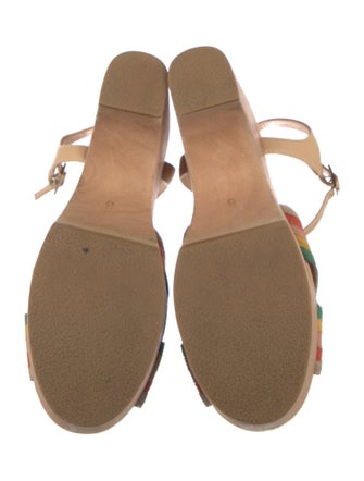 Charlotte Stone Suede Printed Sandals