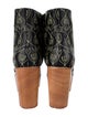 Charlotte Stone Leather Patterned Boots