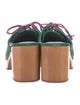 Charlotte Stone Suede Whipstitch Trim Slides