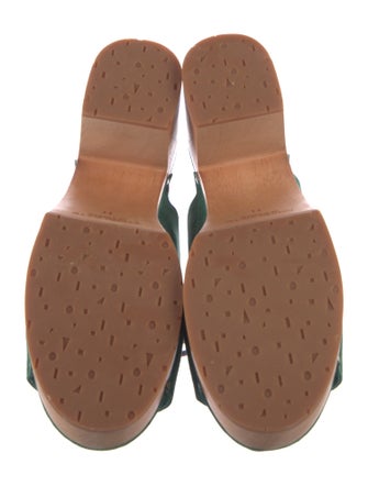 Charlotte Stone Suede Whipstitch Trim Slides