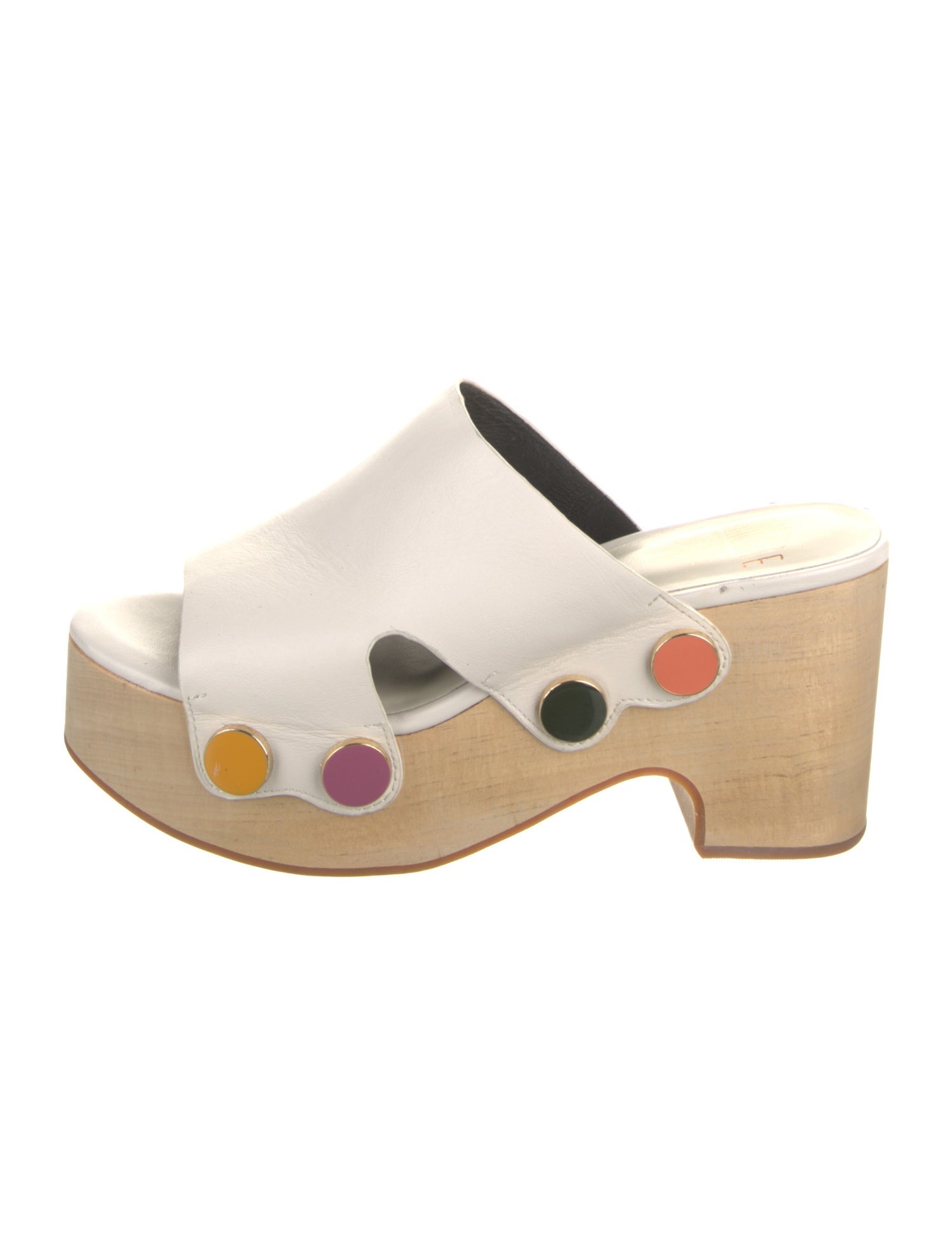 Charlotte Stone Leather Slides