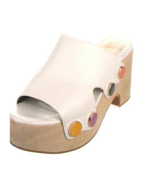 Charlotte Stone Leather Slides