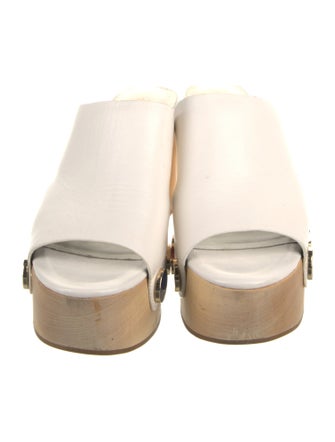 Charlotte Stone Leather Slides