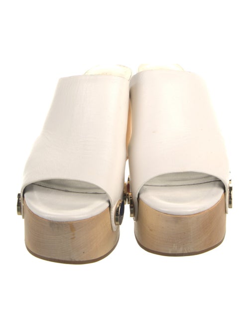 Charlotte Stone Leather Slides