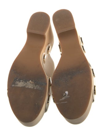 Charlotte Stone Leather Slides