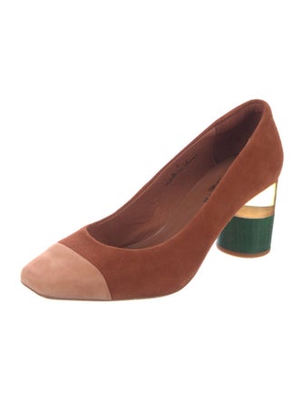 Charlotte Stone Suede Pumps