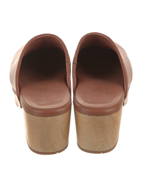 Charlotte Stone Leather Mules