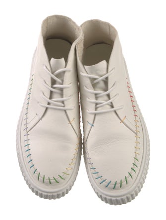 Charlotte Stone Leather Sneakers