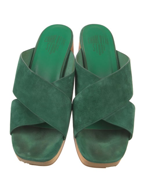 Charlotte Stone Suede Slides