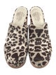 Charlotte Stone Calfskin Animal Print Mules