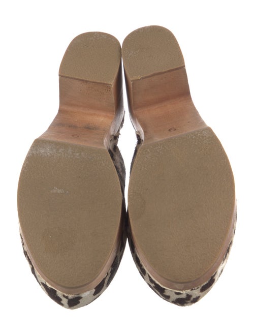 Charlotte Stone Calfskin Animal Print Mules