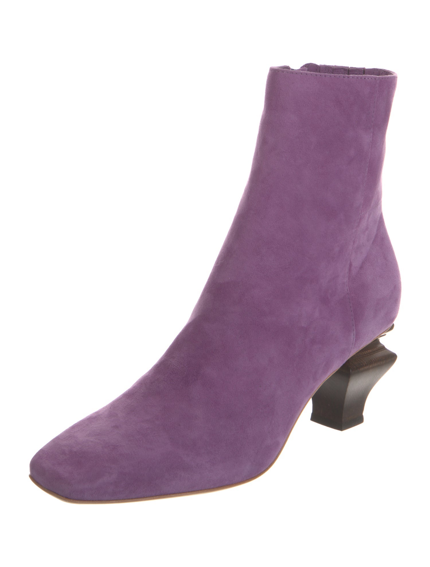 Charlotte Stone Suede Sock Boots