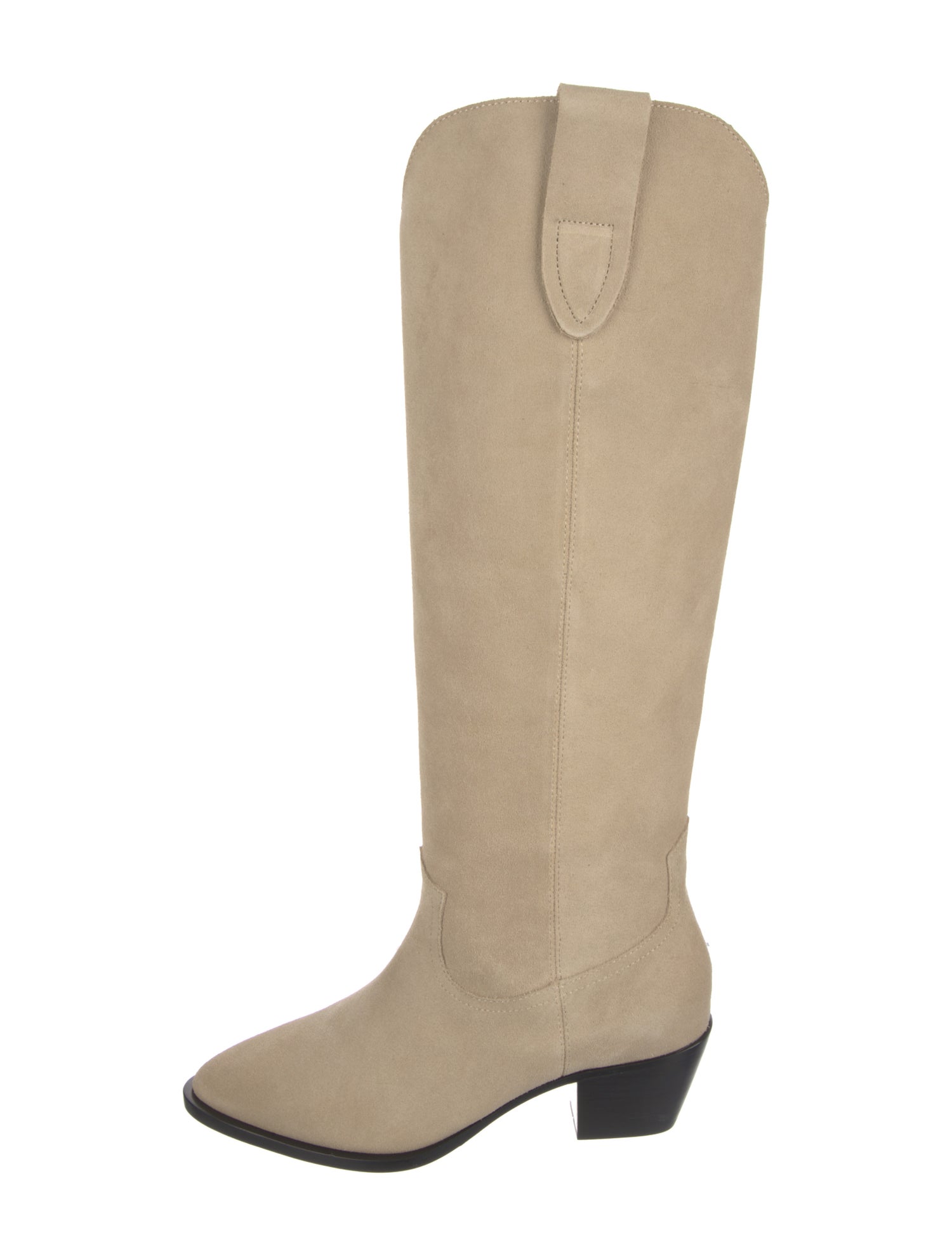 Charlotte Stone Suede Riding Boots