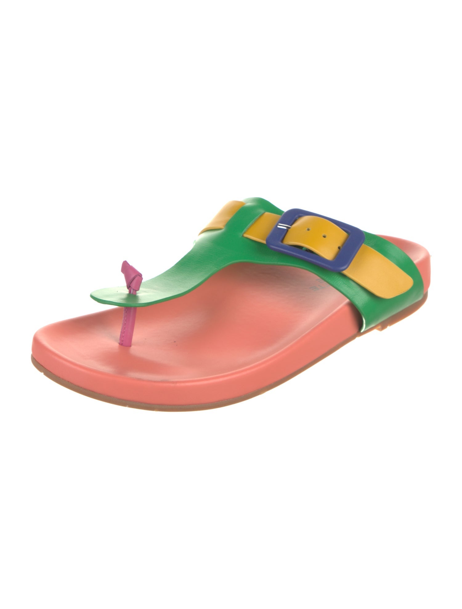 Charlotte Stone Leather Colorblock Pattern