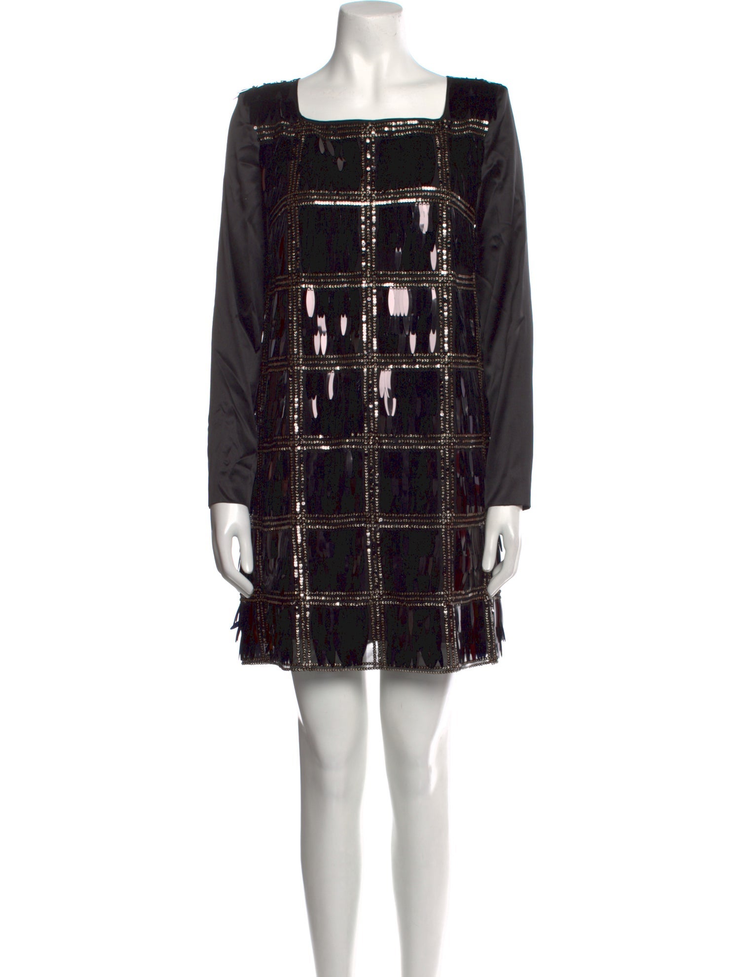 Clips Square Neckline Mini Dress w/ Tags