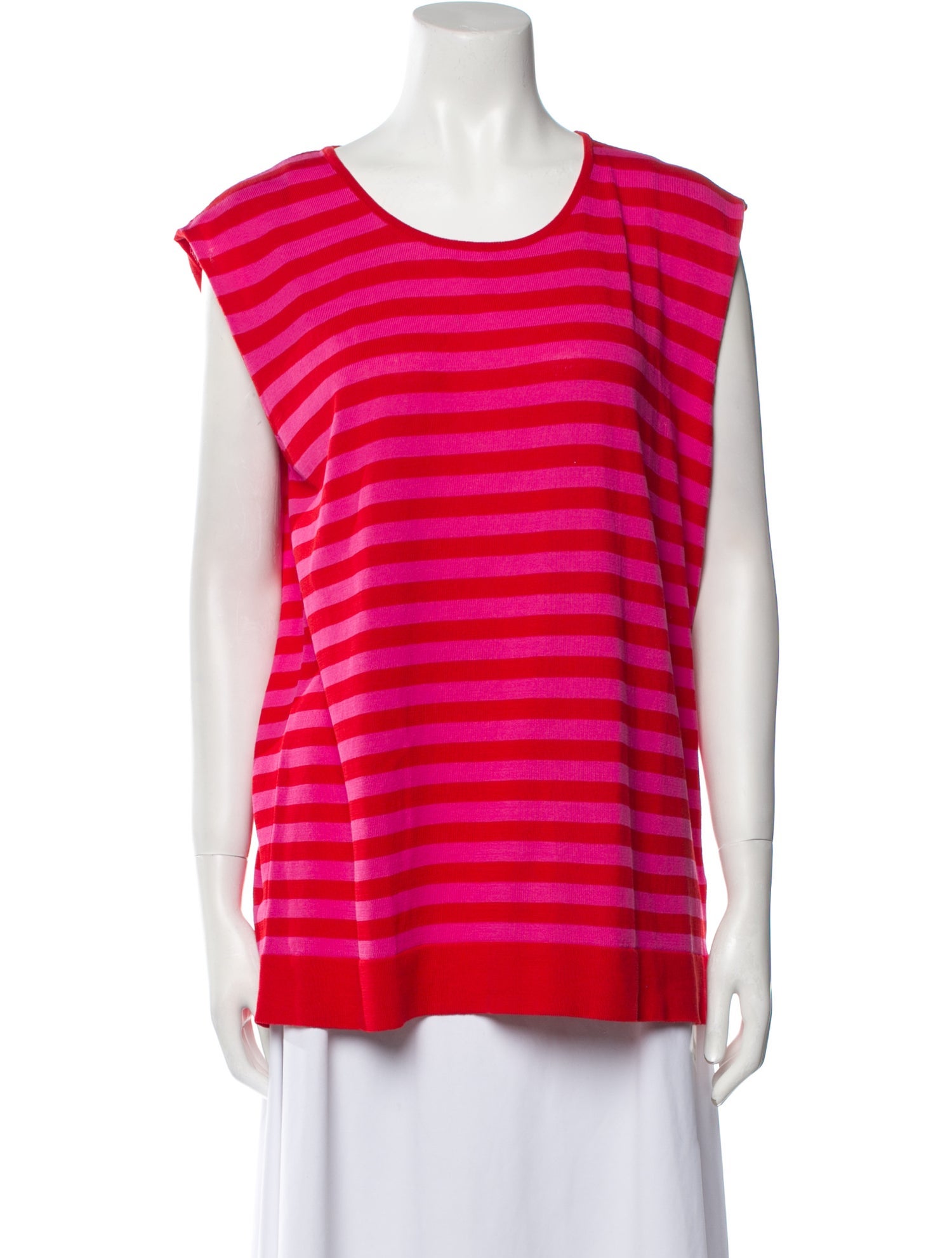 Clips Striped Scoop Neck T-Shirt w/ Tags