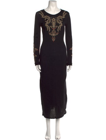 Clips Dresses Scoop Neck Long Dress M