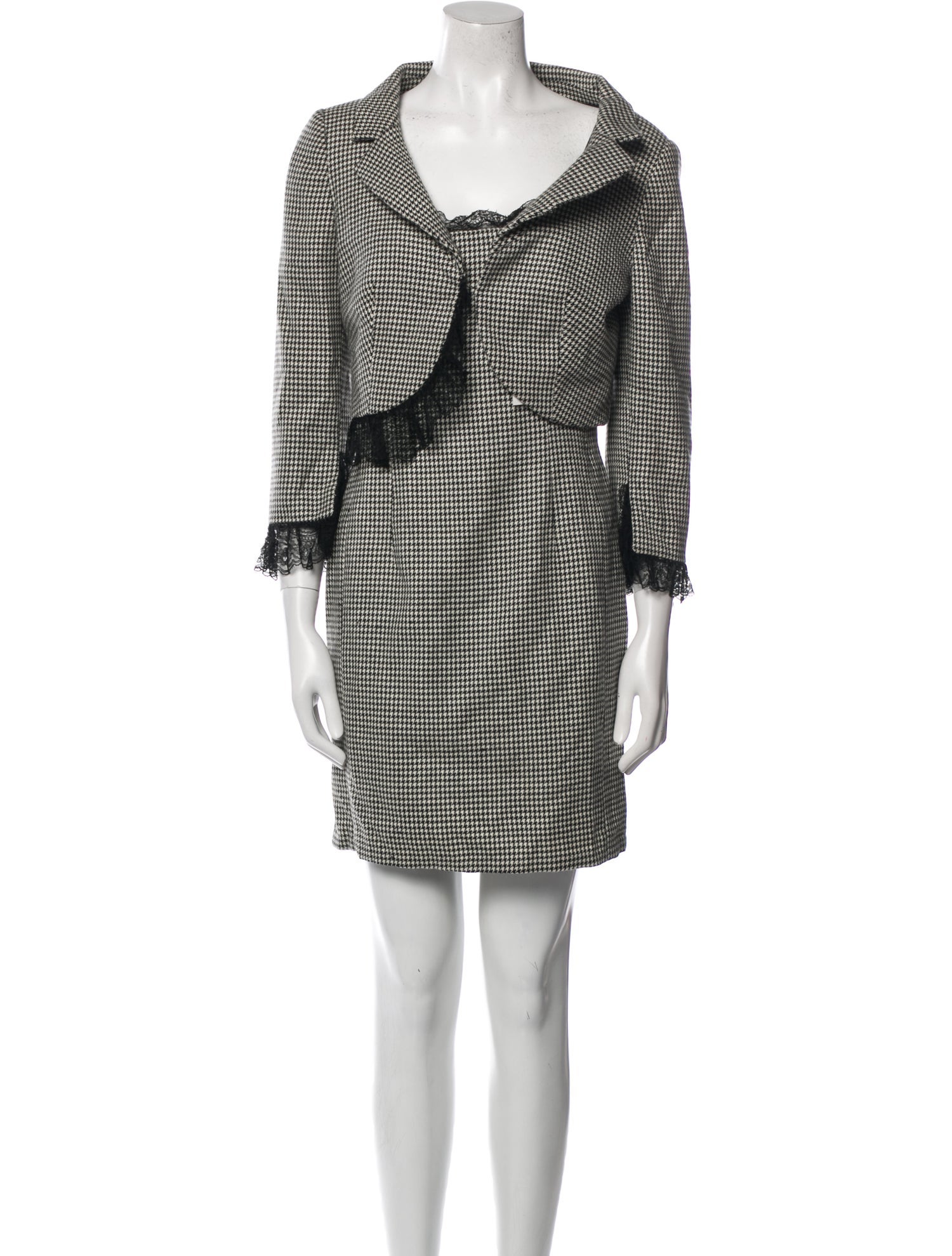 Clips Wool Mini Dress