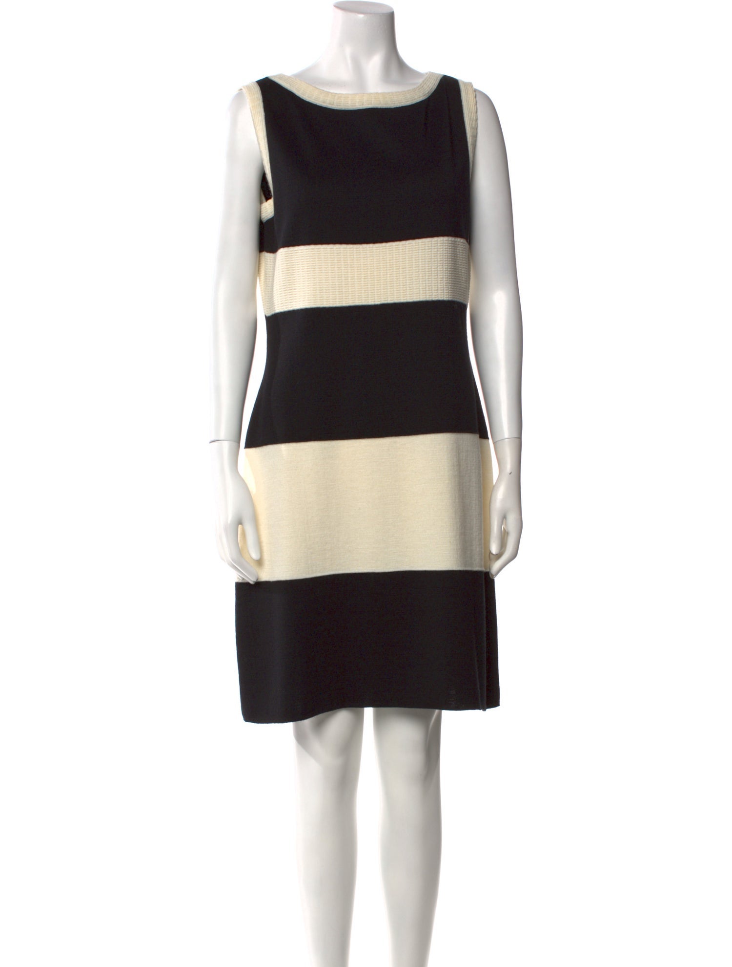 Clips Striped Knee-Length Dress