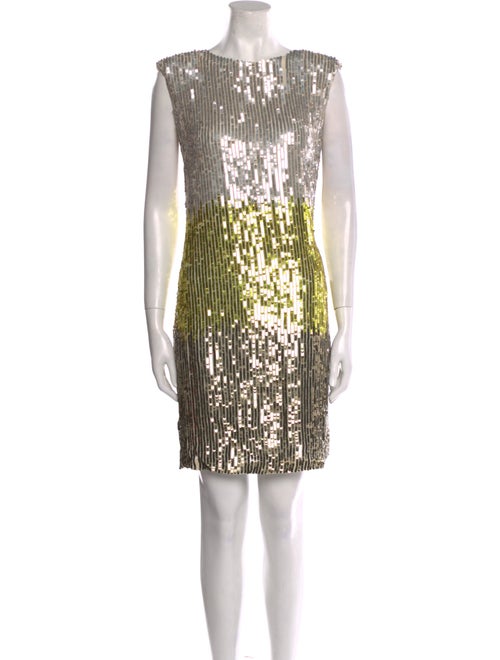 Clips Colorblock Pattern Mini Dress