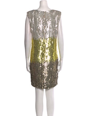 Clips Colorblock Pattern Mini Dress