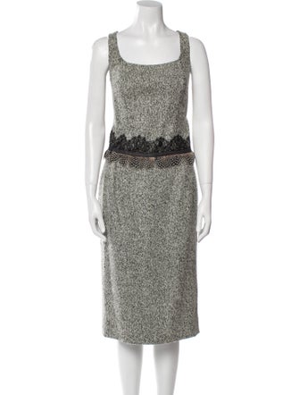 Clips Virgin Wool Printed Skirt Set