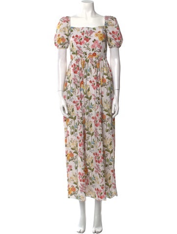 Coco Shop Dresses Floral Print Long Dress XS