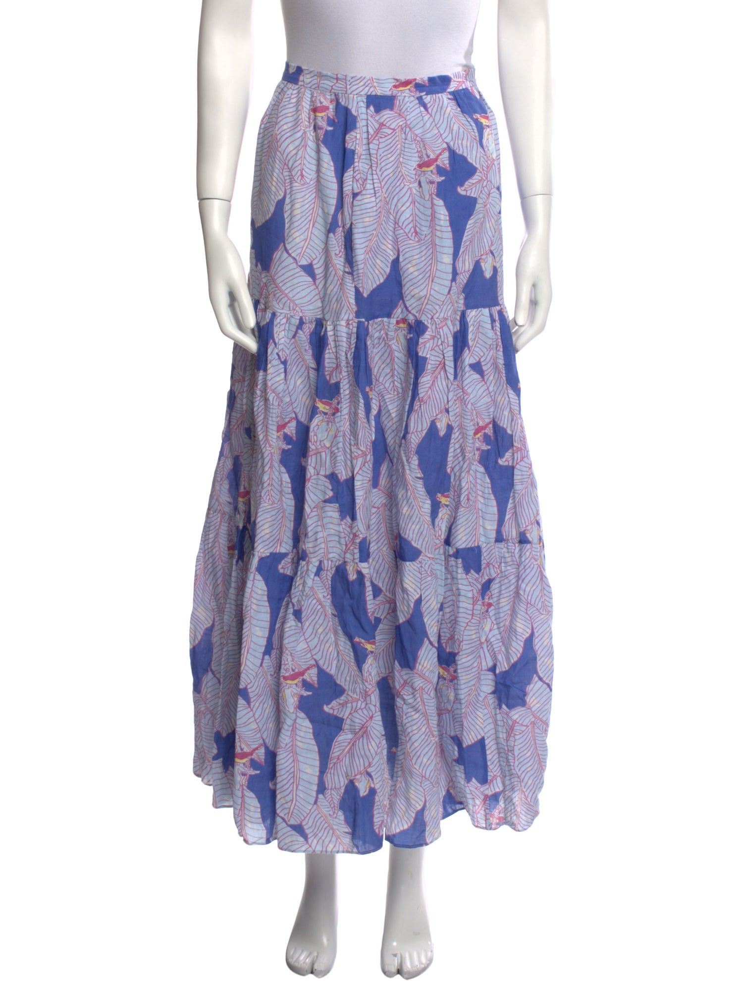 Coco Shop Linen Midi Length Skirt