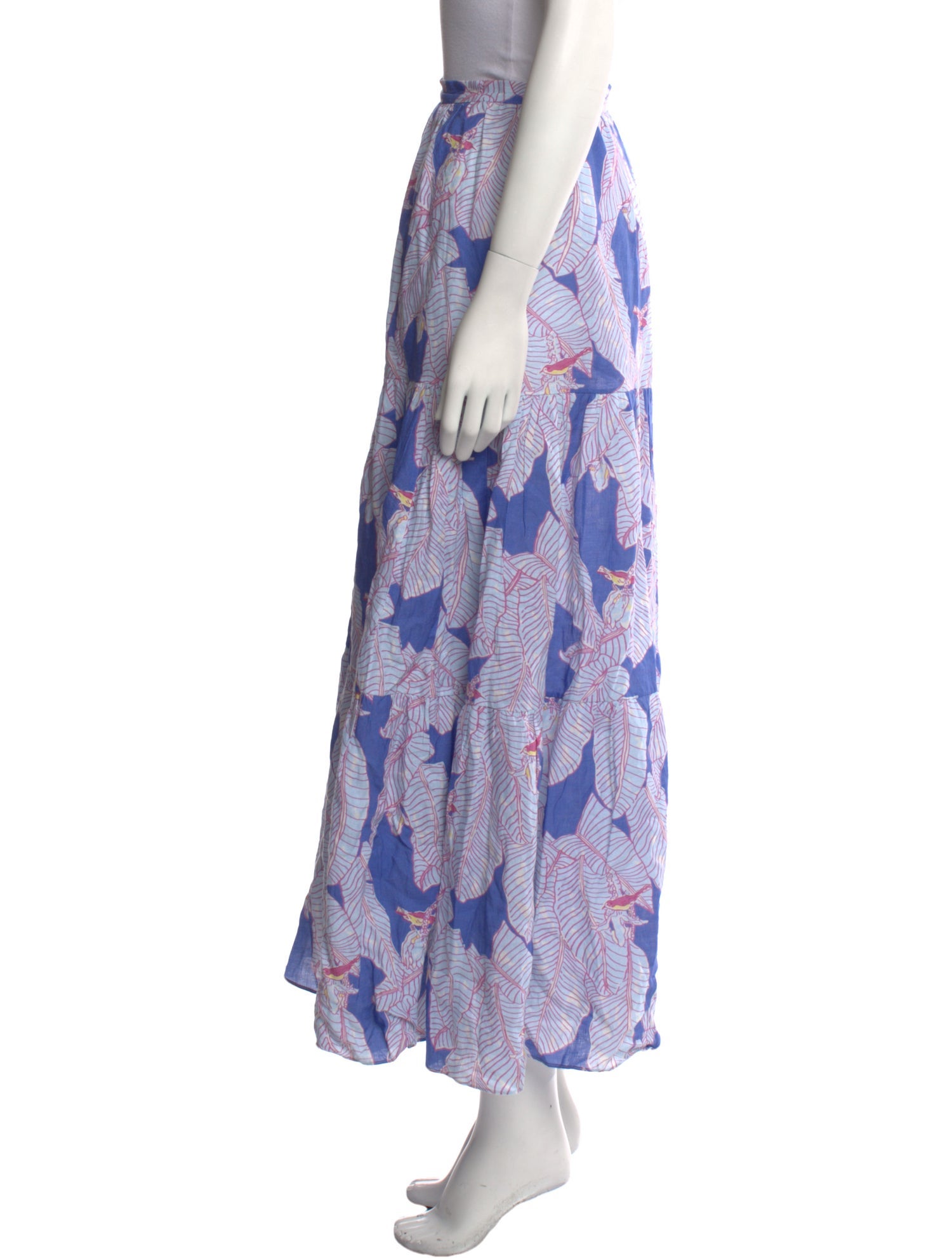 Coco Shop Linen Midi Length Skirt