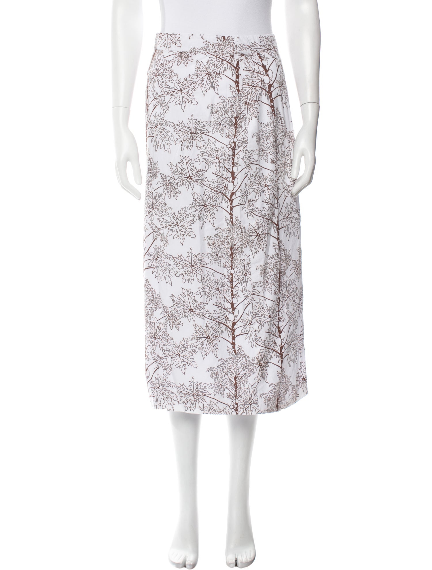 Coco Shop Printed Midi Length Skirt