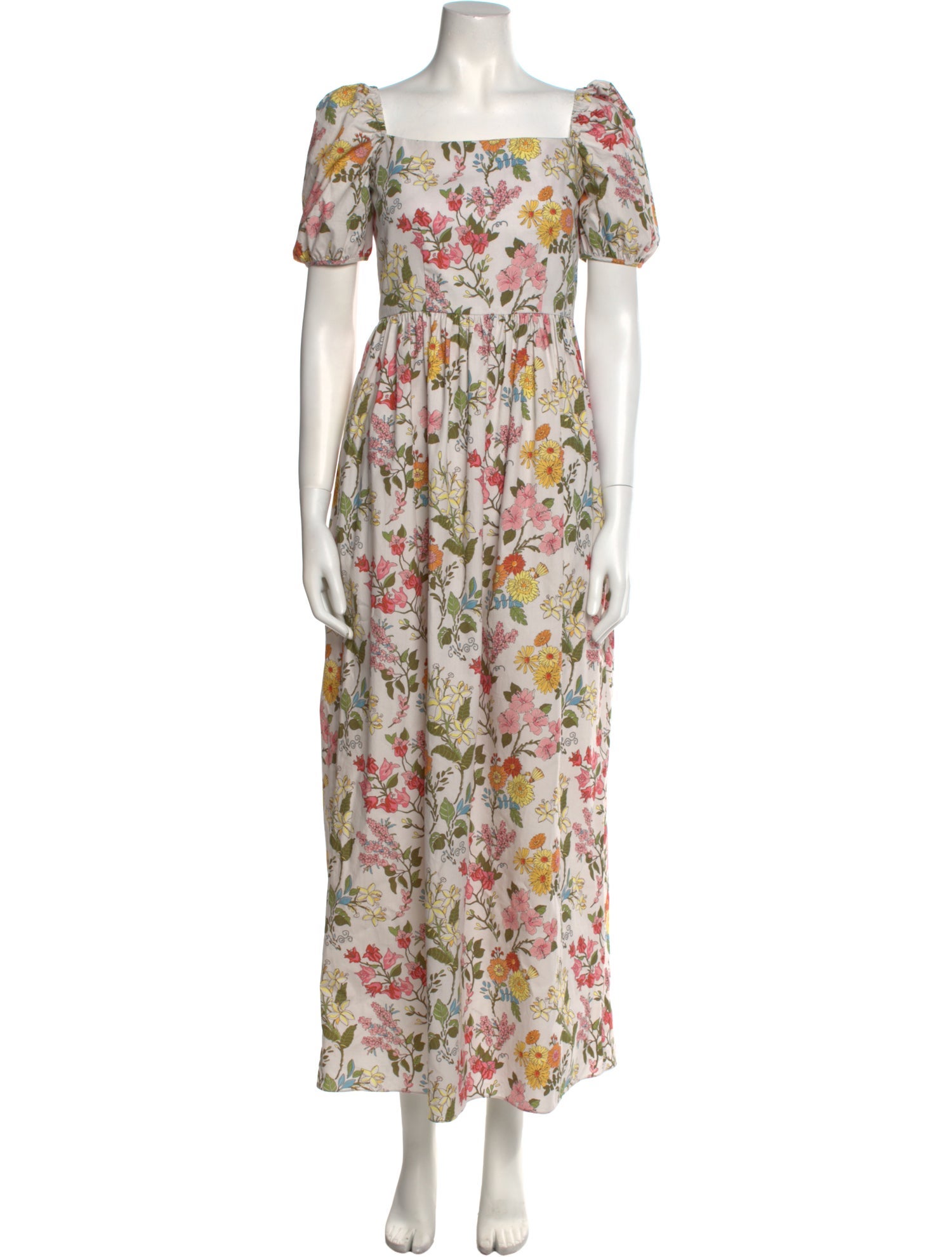 Coco Shop Floral Print Long Dress