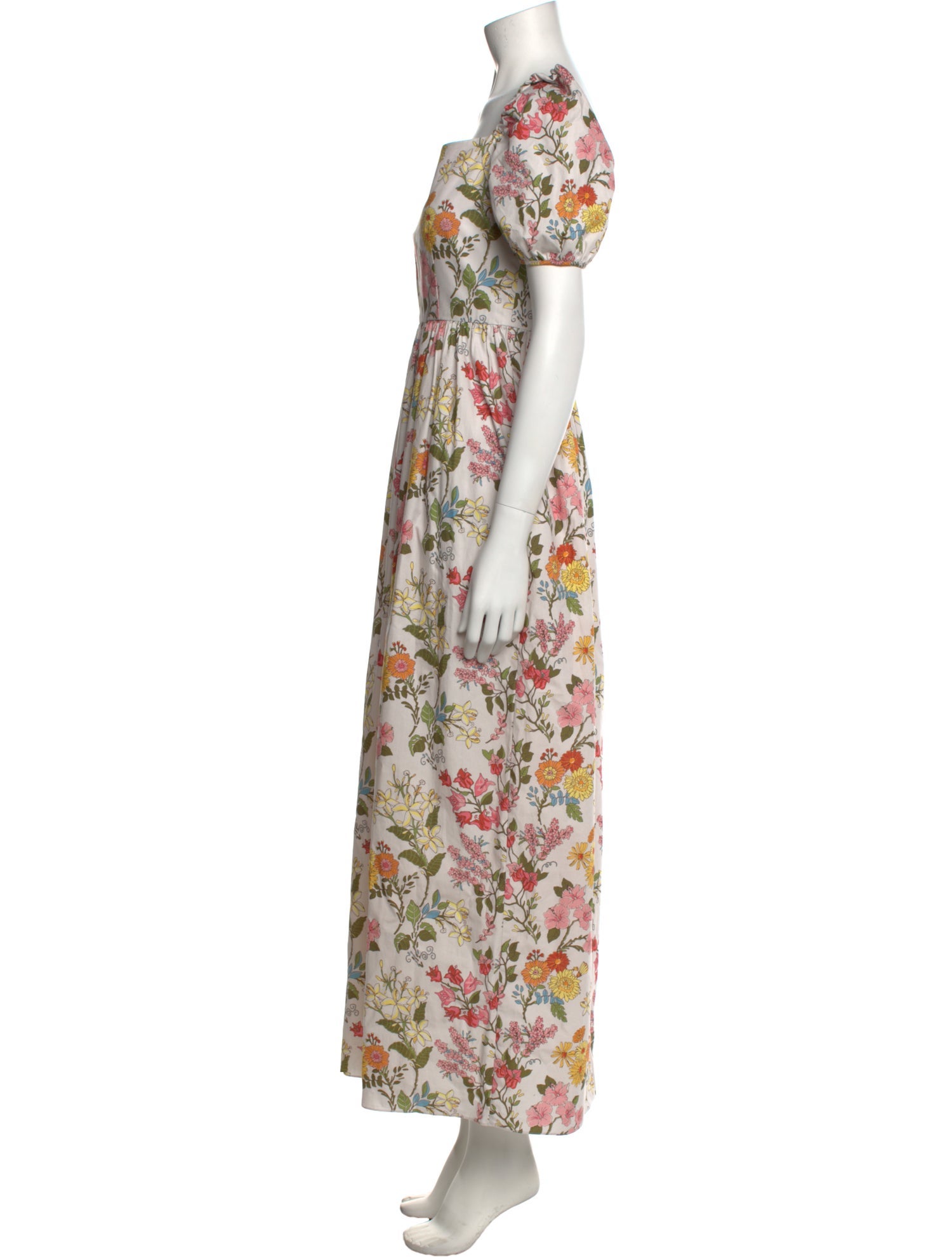 Coco Shop Floral Print Long Dress