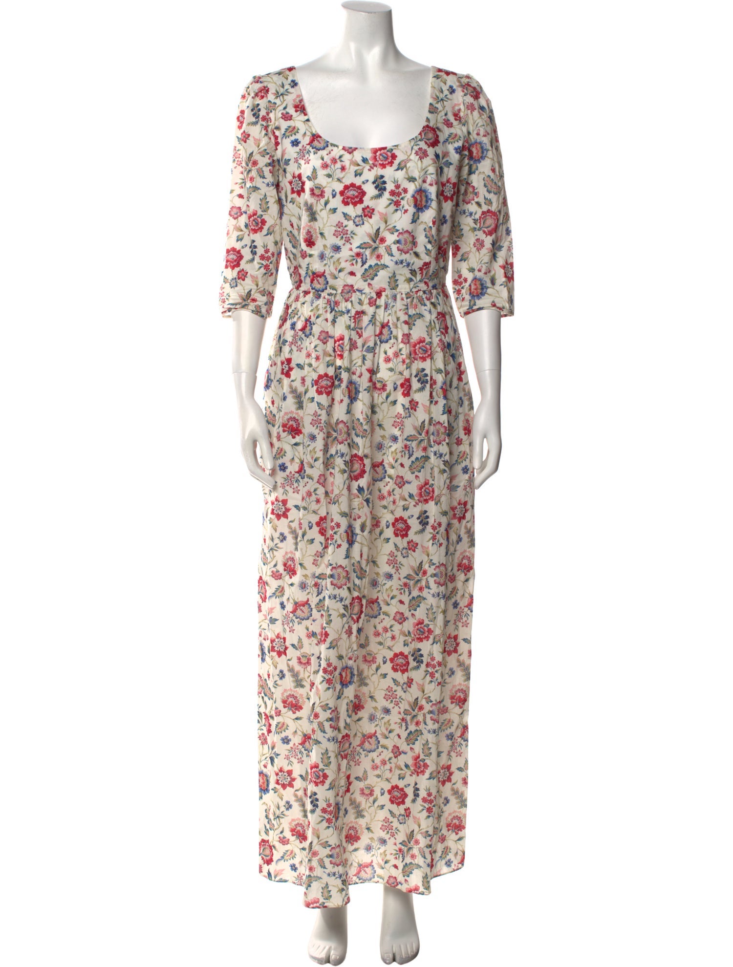 Coco Shop Floral Print Long Dress