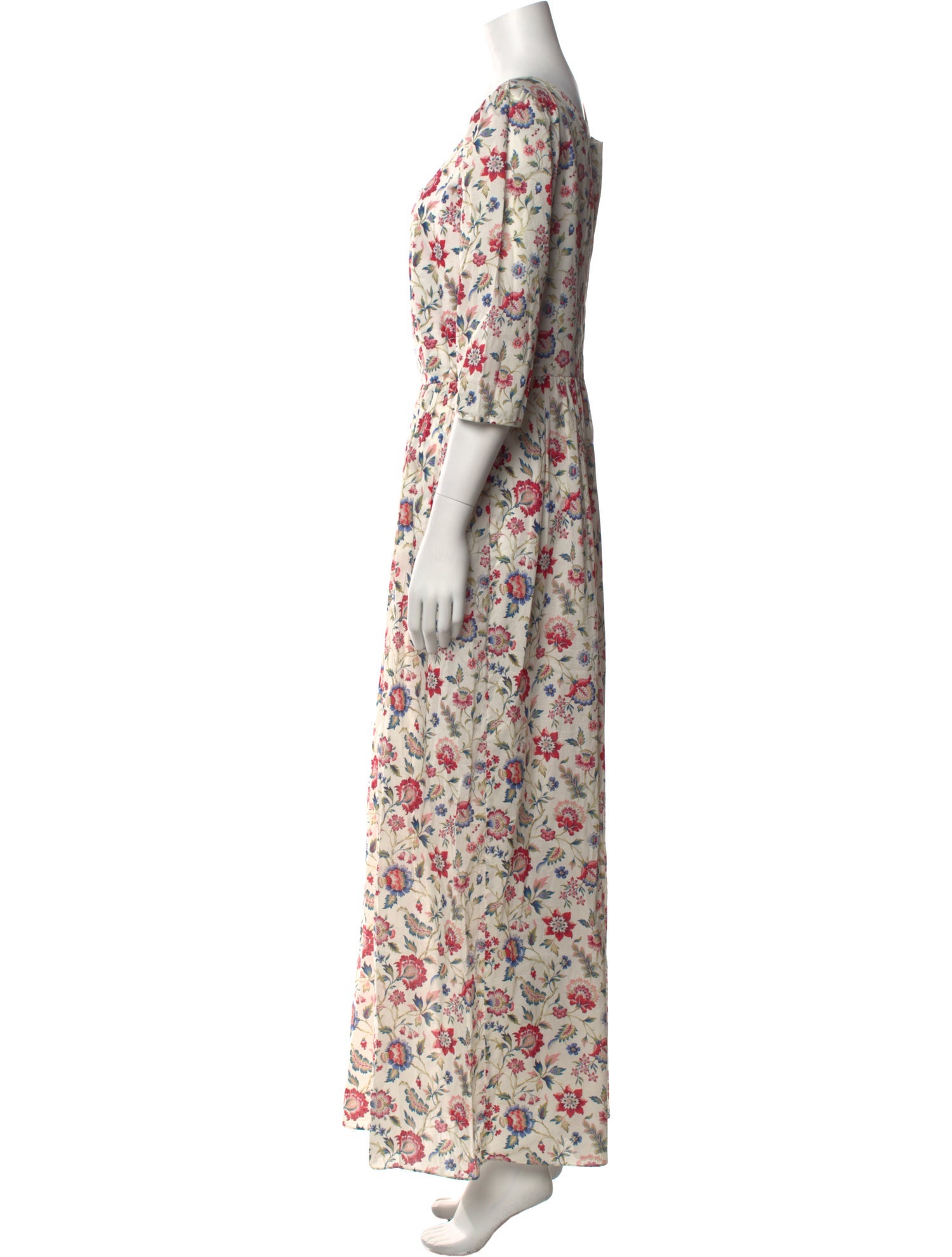 Coco Shop Floral Print Long Dress