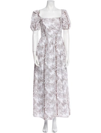 Coco Shop Printed Long Dress