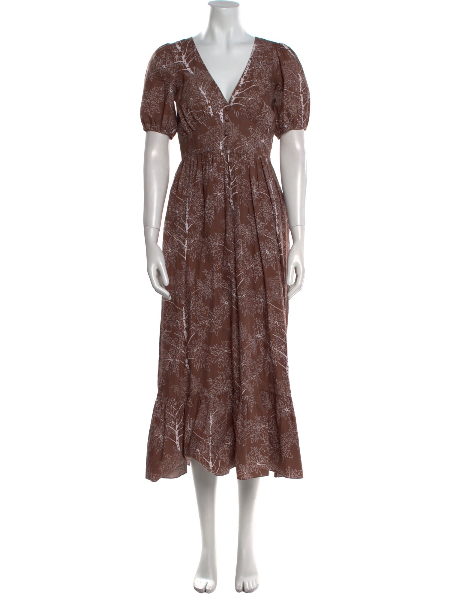 Coco Shop Printed Midi Length Dress