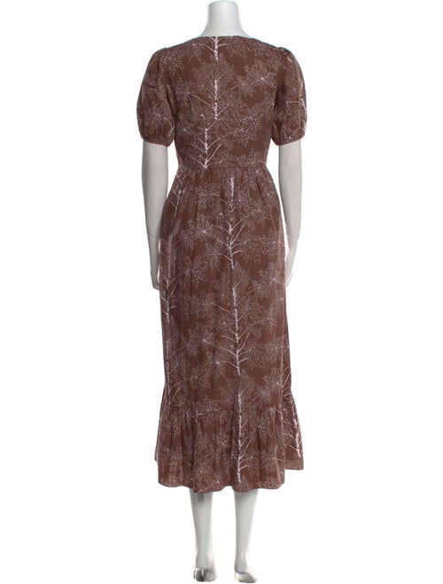 Coco Shop Printed Midi Length Dress