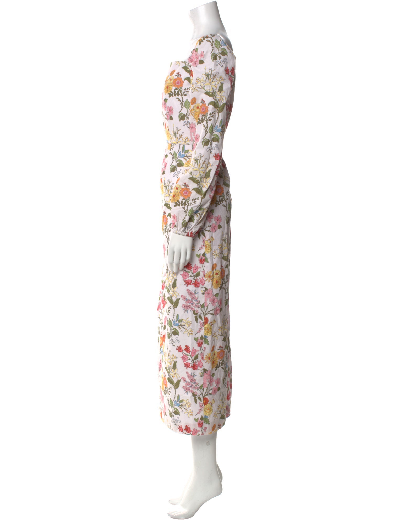Coco Shop Floral Print Long Dress